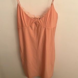 Pink polyester dress